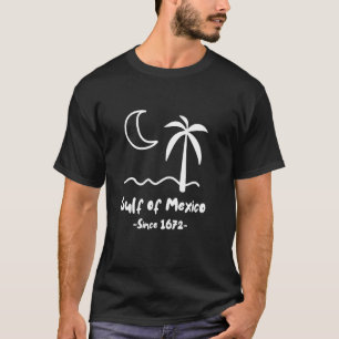 T-shirt Golfe du Mexique depuis 1672 Retro Beach Design