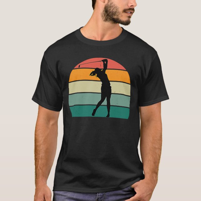 T-shirt Golfer club teeing putting handicap fairway golf c (Devant)