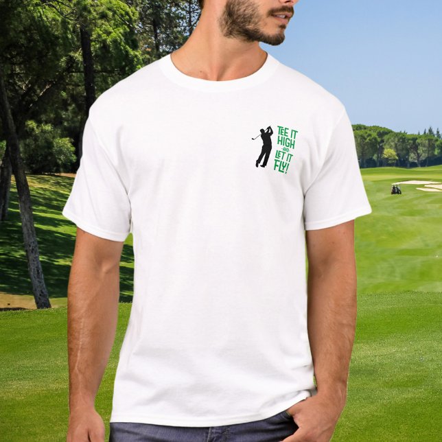 T-shirt Golfer Golf Humour Funny Sports Citation Black Gre (Golfer Golf Humor Funny Sports Quote Black Green T-Shirt)
