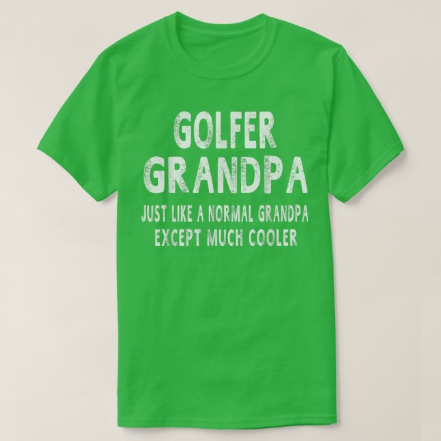 T-shirt Golfer Grandpa Fêtes des pères Cadeaux grand-père  (Design devant)