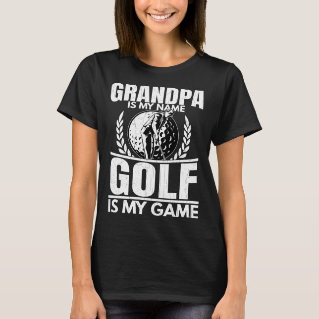 T-shirt Golfer Grandpa  Golf Player Golfing Coach Graphic (Devant)