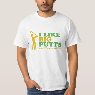 T-shirt Golfer J'Aime Les Grosses Puttes Et Je Ne Peux Pas