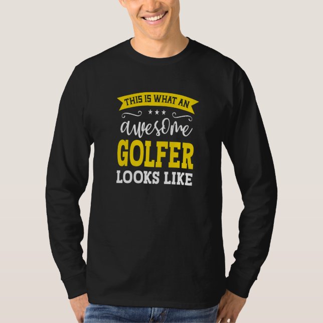T-shirt Golfer Job Title Employee Funny Worker Profession  (Devant)