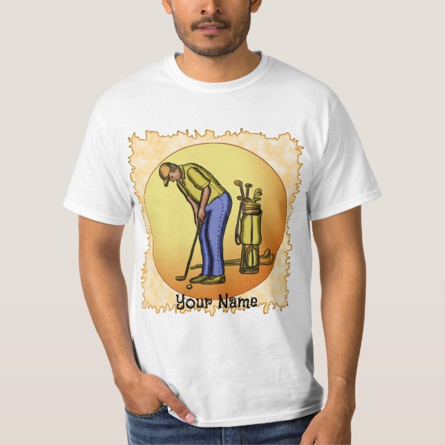 T-shirt Golfer Sun Man (Devant)