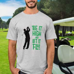 T-shirt Golfeur Humour Golf Citation Drôle Sports Noir Ver