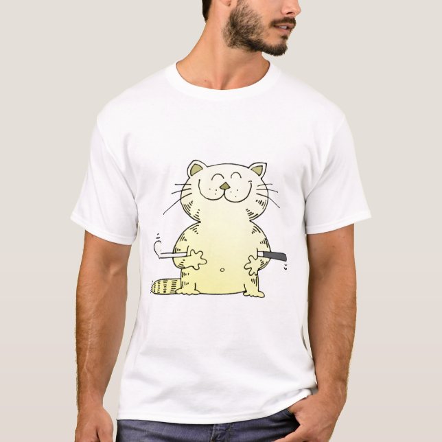 T-shirt Golfeur mignon de Kitty (Devant)