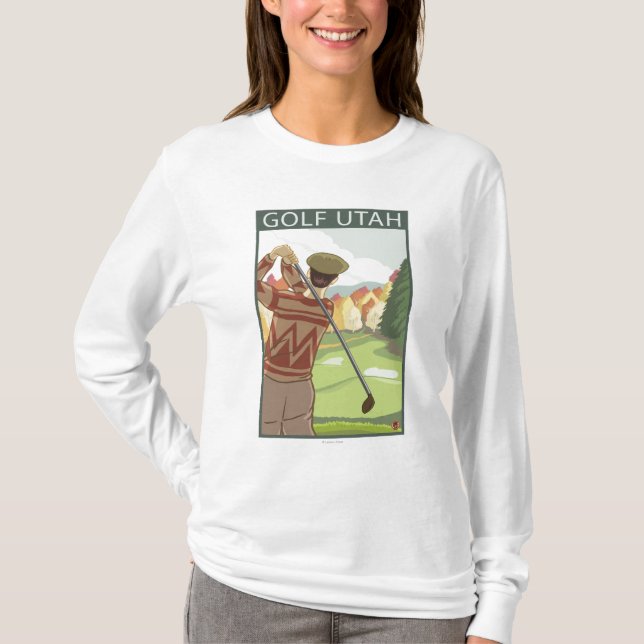 T-shirt Golfeur SceneUtah (Devant)