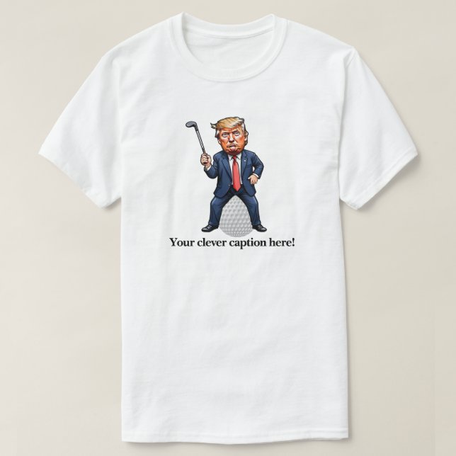 T-shirt Golfeur Trump (Design devant)