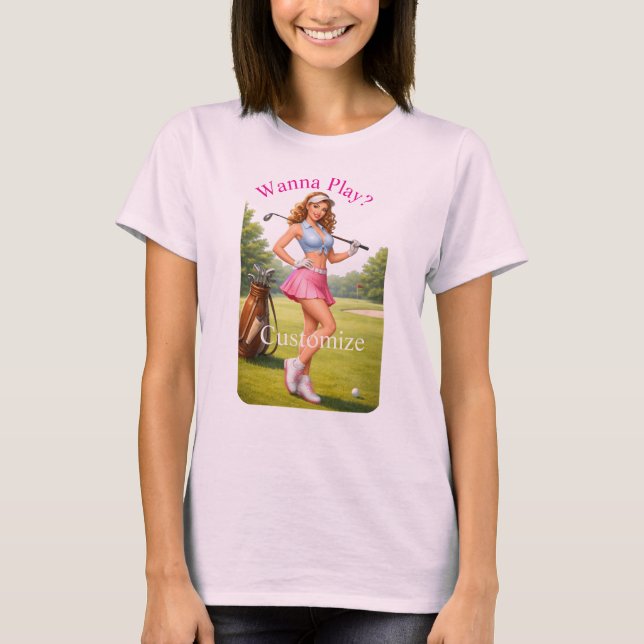 T-shirt Golfeuse féminine en forme Thunder_Cove (Devant)