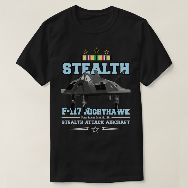 T-shirt GolfeVétérans F117 Nighthawk (Design devant)