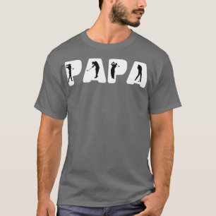 T-shirt Golfing Papa Golf Cadeaux De Golf Pour Fête des pè
