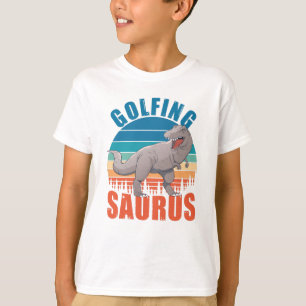 T-shirt Golfing Saurus Funny T Rex Dinos Cadeau