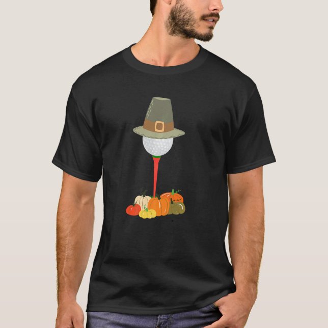 T-shirt Golfing Thanksgiving Holiday Golf Ball  1 (Devant)