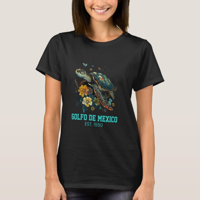 T-shirt golfo de mexico, mexique vintage (Devant)