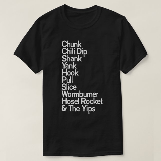 T-shirt Golfs Dirty Mots (Design devant)