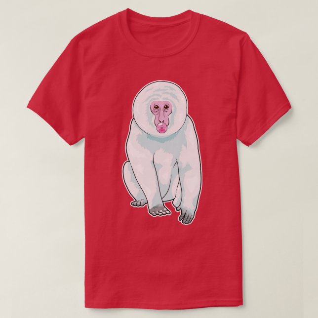 T-shirt Gomme à mâcher de singe (Design devant)