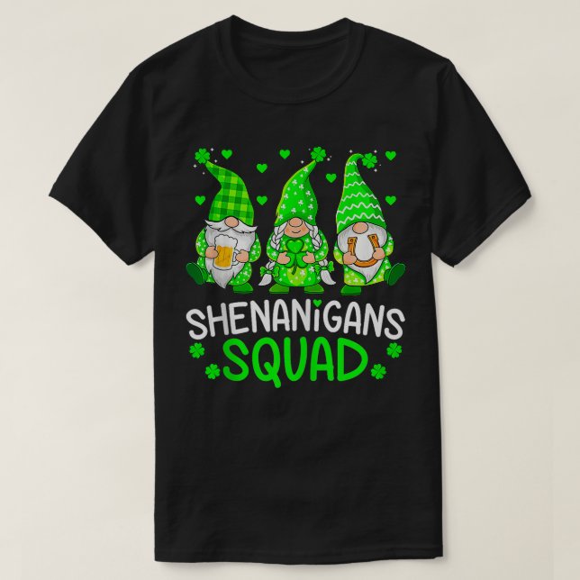 T-shirt Gomnes Shenanigans Squad Fiers Irlandais St patric (Design devant)