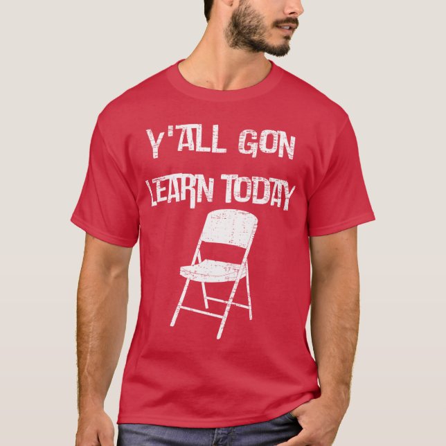 T-shirt Gon Learn Today River pontoon viral boat brawl mem (Devant)