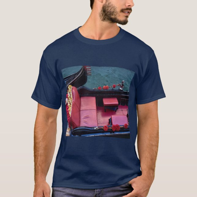 T-shirt Gondole de luxe côtière à Venise (Devant)