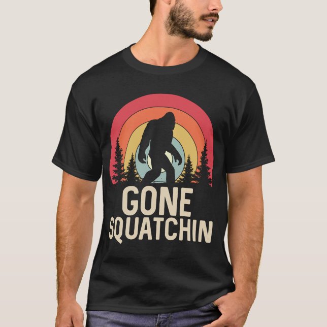 T-shirt Gone Squatchin (Devant)