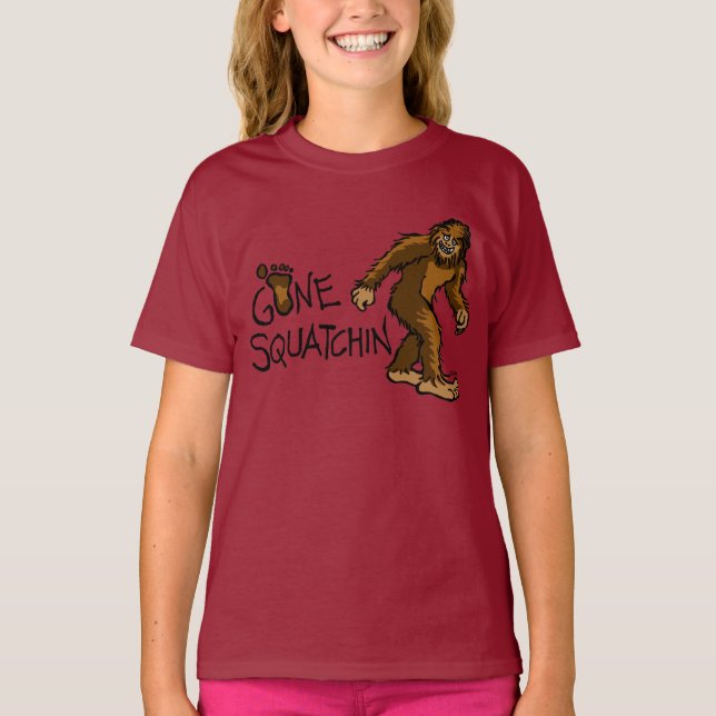 T-shirt Gone Squatchin (Devant)