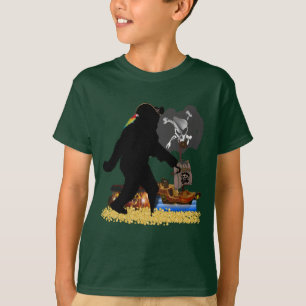 T-shirt Gone Squatchin' Fer Enterré Trésor