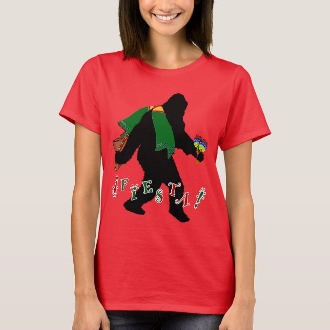T-shirt Gone Squatchin - Fiesta Squatchin (Devant)
