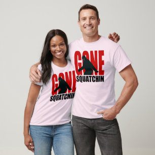 T-shirt Gone Squatchin (Red & Black)