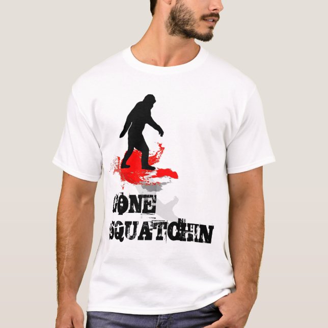 T-shirt Gone Squatchine avec Bigfoot (Devant)