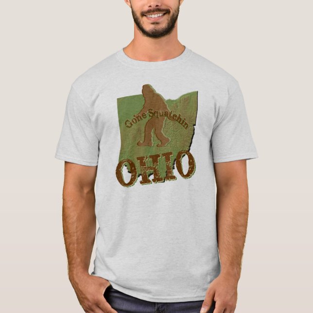 T-shirt Gone Squatchine Ohio (Devant)