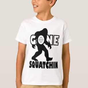 T-shirt Gone Squatching sur la cible