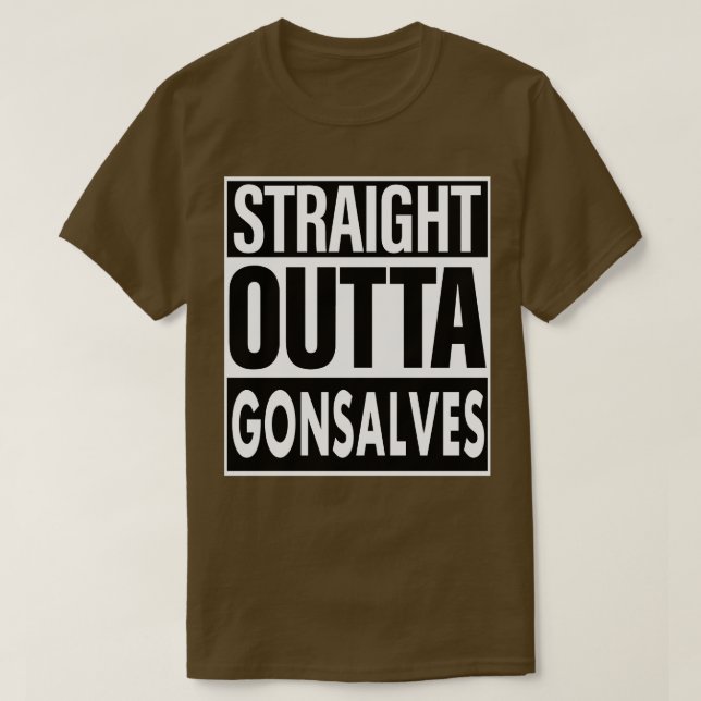 T-shirt Gonsalves Nom Droit En Dehors Gonsalves 1 (Design devant)