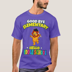 T-shirt Good Bye élémentaire Bonjour diplôme du collège