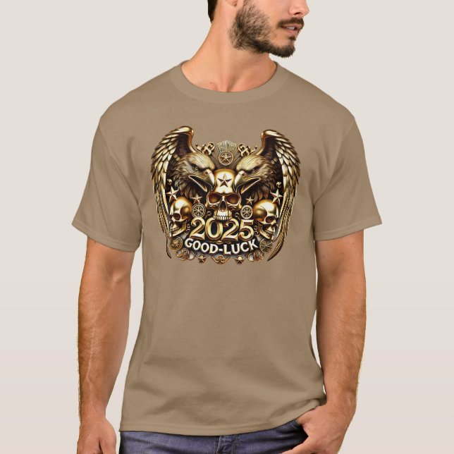 T-shirt Good Luck 2025 (Devant)