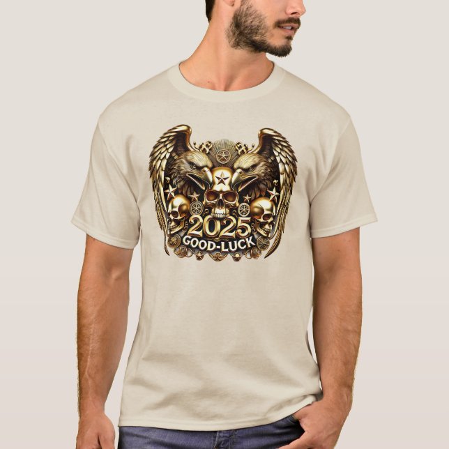 T-shirt Good Luck 2025 (Devant)
