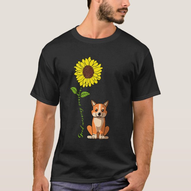 T-shirt Good Morning Sunshine Love My French Bulldog Chien (Devant)