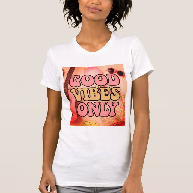 T-shirt Good Vibes de musique (Devant)