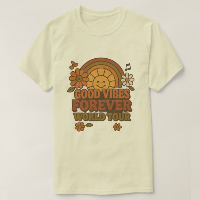 T-shirt Good Vibes Forever (Design devant)