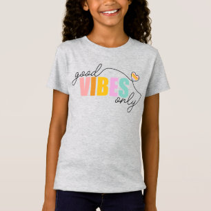 T-Shirt Good Vibes seulement Rainbow Heart