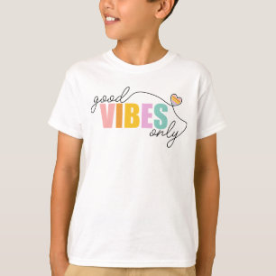 T-shirt Good Vibes seulement Rainbow Heart