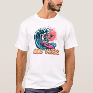 T-shirt Good Vibes - Surf - Vibes d'été