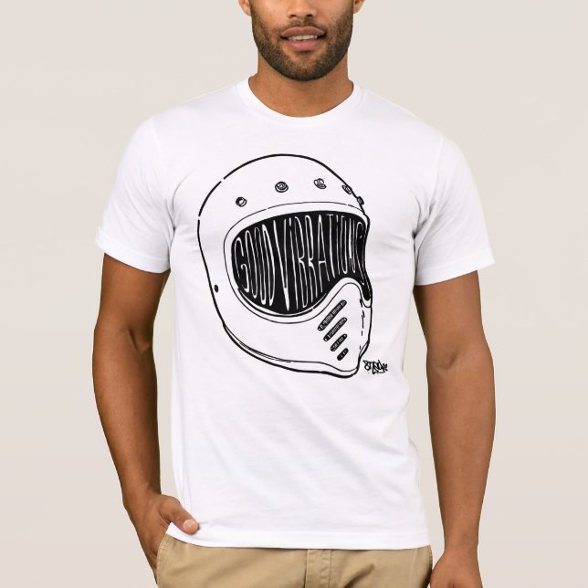 T-shirt Good Vibrations Mº0ne by 8negro. (Devant)