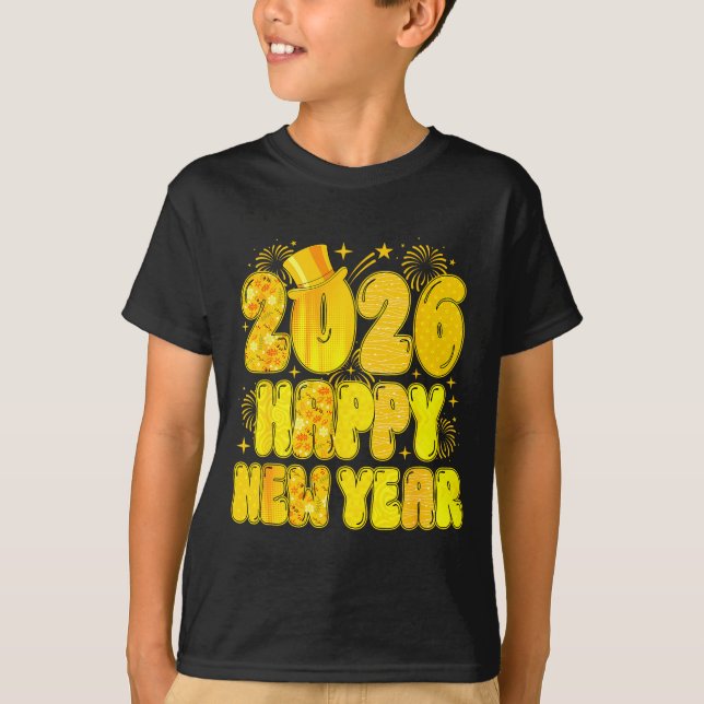 T-shirt Goodbye 2025 Happy New Year 2026 Women Girl Kids  (Devant)