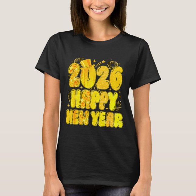 T-shirt Goodbye 2025 Happy New Year 2026 Women Girl Kids  (Devant)