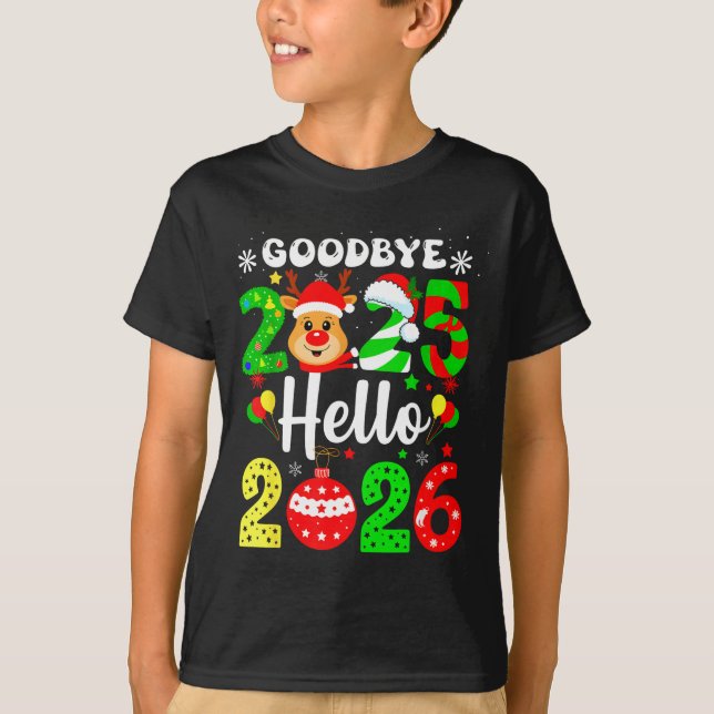 T-shirt Goodbye 2025 Hello 2026 Happy New Year's Eve Chris (Devant)