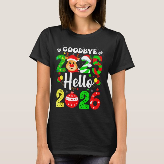 T-shirt Goodbye 2025 Hello 2026 Happy New Year's Eve Chris (Devant)