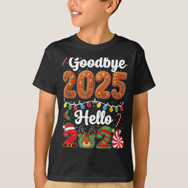T-shirt Goodbye 2025 Hello 2026 Happy New Year's Eve Chris (Devant)