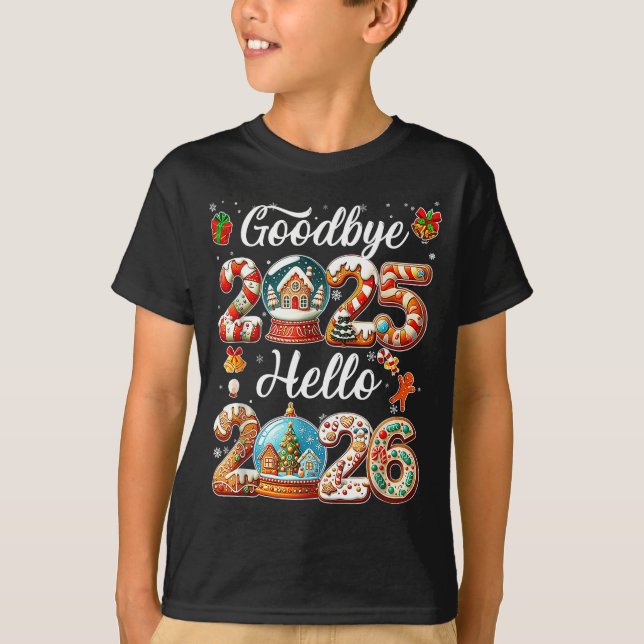 T-shirt Goodbye 2025 Hello 2026 Happy New Year's Eve Chris (Devant)