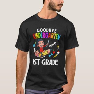 T-shirt Goodbye Kindergarten Hello 1st Grade Unicorn Girls