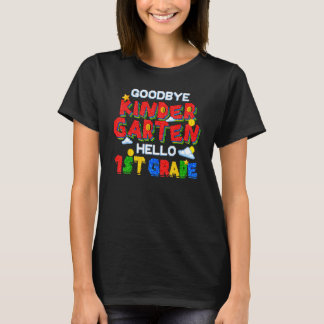T-shirt Goodbye Kindergarten Hello First Grade Gamer Back